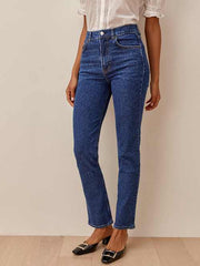 Liza High Rise Straight Jeans