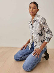 Sky Relaxed Silk Top