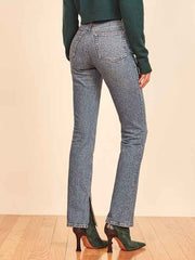 Peyton Slit Hem High Rise Bootcut Jeans