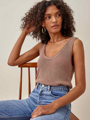 Dori Scoopneck Sweater Tank