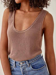 Dori Scoopneck Sweater Tank