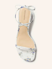 Carina Lace Up Mid Heel Sandal