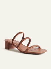 Assunta Strappy Block Heel Mule