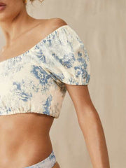 Scallop Linen Top