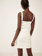 Nikki Bustier Denim Mini Dress