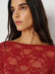 Adriano Lace Knit Top