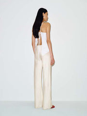 Gale Satin Mid Rise Bias Short Pant