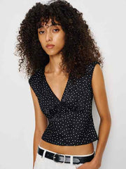 Cherry Silk Top
