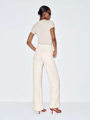 Bex Super Stretch High Rise Wide Leg Jeans