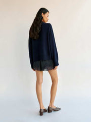 Cove Cashmere Oversized Crew