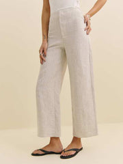 Joni Linen Cropped Pant