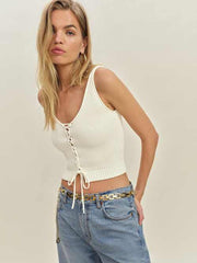 Natasha Cotton Sweater Tank