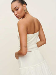 Zazie Cotton Strapless Sweater