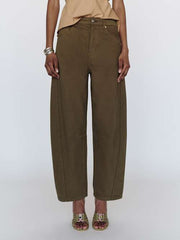 Tyler Mid Rise Barrel Jeans