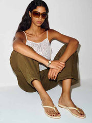 Onyx Thong Sandal