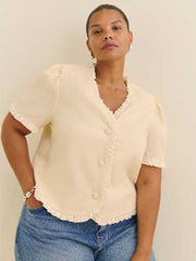 Bess Linen Top Es