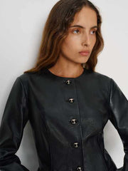 Veda Ayla Leather Blazer