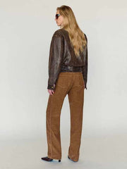 Veda Daphne Leather Bomber