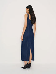 Gladys Super Stretch Denim Midi Dress
