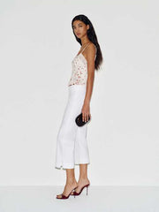 Kat Low Rise Straight Cropped Jeans