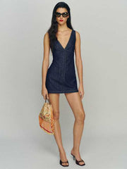 Chrissy Denim Romper