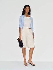 Elio Low Rise 14 In Denim Trouser Shorts