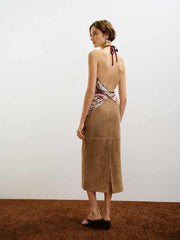 Una Silk Scarf Top