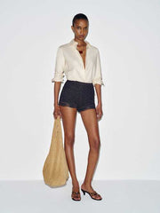 Donya Cotton Crochet Shorts