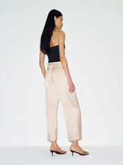 Gisele Satin Low Rise Cropped Pant