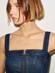 Danielle Stretch Denim Top