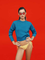 Eleni Cotton Crew Sweater