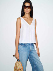 Annika Linen Top