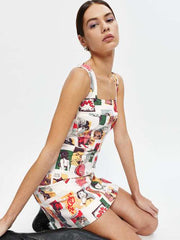 Davies Bustier Denim Mini Dress