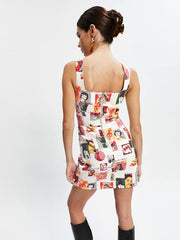 Davies Bustier Denim Mini Dress