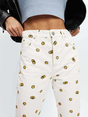 Mixed Emotions High Rise Straight Jeans