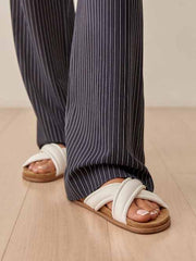 Arianna Puffy Strap Slide Sandal