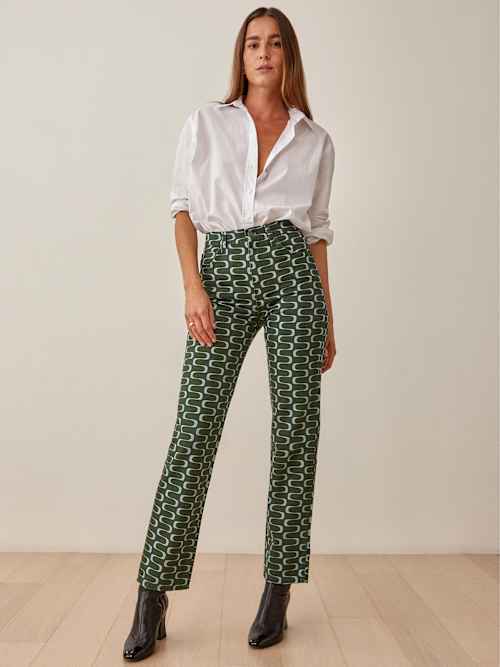 Mod High Rise Straight Jeans