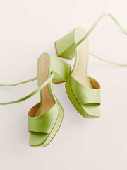 Magda Ankle Tie Platform