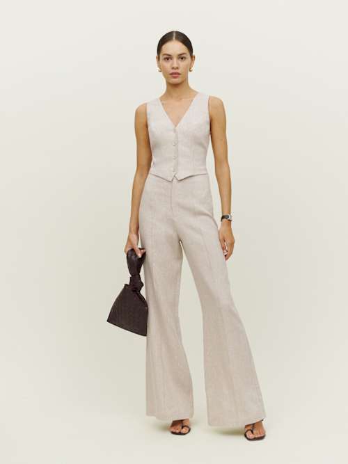Petites Silvie Linen Pant