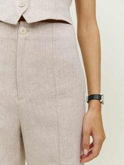 Petites Silvie Linen Pant