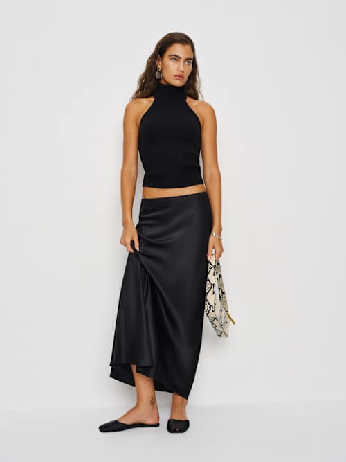 Petites Layla Silk Skirt