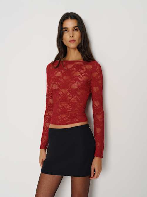 Adriano Lace Knit Top