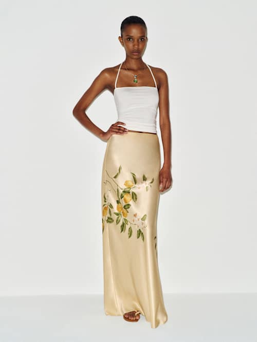 Bella Silk Skirt