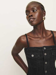Coco Denim Bustier Top