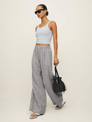 Fernando Linen Wide Leg Short Pant