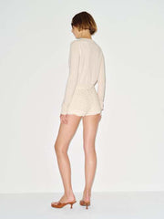 Caspia Cashmere Cropped Cardigan