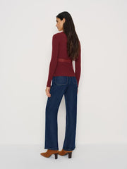 Sunnvia Lace Cashmere Cardigan