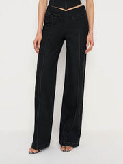 Arana Stretch Low Rise Trouser Wide Leg Jeans
