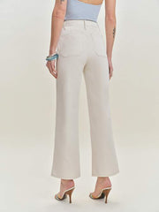 Alyssa Stretch High Rise Wide Leg Cropped Jeans
