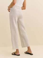 Joni Linen Cropped Short Pant